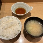Sushi Tsukiji Nihonkai - ライス・味噌汁・天つゆ