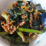 炭火ホルモン壱 - ニラじゃこ和え