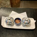 一亀 - 珍味3種盛り495円