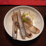 チャイハナ海花 - マテ貝と自家製クリームチーズ