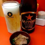 みそ助 - すると「サービスおつまみ」登場❗