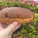 クロックムッシュ - ツブピーナツ、130円。みごとなパサパン。クリーム少なめ！