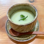 日々の料理 - ◯ ポタージュをかけた茶碗蒸し