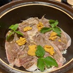 Yamato Burijisuton - 国産牛と雲丹の土鍋ご飯