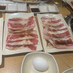 Yakiniku Kingu - 炙りすき焼きカルビ　4皿分です