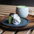SOYO.cafe - 料理写真:抹茶バスクチーズケーキ（800円） 抹茶ラテ（800円）