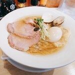 麺屋 壱心 - 特製蛤そば+雲呑3コ