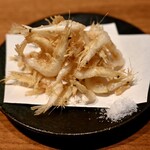 Deep fried white shrimp from Toyama Prefecture