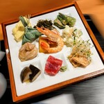 茶寮 ふ川 - 彩り九種盛り