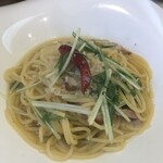 Osteria Della Casa - 水菜とポルケッタのペペロンチーノ