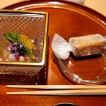 銀座 しのはら - 下には2種の料理