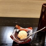 島津 - 黒糖ジェラートと一番茶