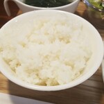 キッチン ブルー グローブ - ご飯大盛りのアップ