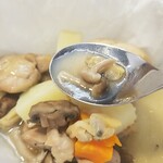 キッチン ブルー グローブ - あさり、スープ