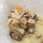 キッチン ブルー グローブ - 下の方に小さな茸がタップリ！