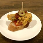 Spicy fritters of cod pinchos