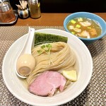 Mendo Koro Harada - 昆布水塩つけ麺 味玉トッピング