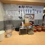 俺流塩らーめん - カウンター席。