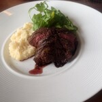 オーシャン カシータ - 正規プランに+1100円のビーフハンギングテンダー　マッシュポテト　ゲランドの塩