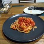 LAF - ベーコンとトマトのスパゲッティ
