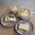 dotcom coffee - その他写真:カフェラテ（650円） フラットホワイト（600円） パウンドケーキ（600円） チーズケーキ（650円）