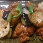 大戸屋 - 鶏と根菜の黒酢あん