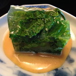 欅苑 - 菜の花と水菜の寒天