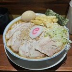 大井町 立食い中華蕎麦 いりこ屋 - 冷やしいりこ¥1200（大盛無料）、豚¥350