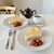 Kew - 料理写真:ベイクドチーズケーキセット ( ベイクドチーズケーキ / キャンベルズティー ( HOT ) )♡