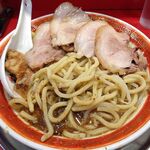 ラーメン タロー 五反田の陣 - 小ラーメン豚入り1,000円（野菜マシ、アブラ、削り節）