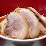 ラーメン タロー 五反田の陣 - 小ラーメン豚入り1,000円（野菜マシ、アブラ、削り節）