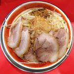 ラーメン タロー 五反田の陣 - 小ラーメン豚入り1,000円（野菜マシ、アブラ、削り節）