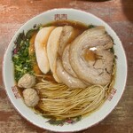 麺や而今 - 生一本黒豆・1150円 ＋ミックスチャーシュー・400円