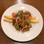 四次元食堂 南インドオステリア - 「ほたるいかとホワイトアスパラ」。