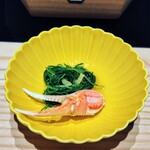 瓢嘻 - ・上凌ぎ：芳醇な蟹爪に柚子香る土佐酢をかけて