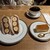 喫茶サテラ - 料理写真:コーヒー、サンド、プリン