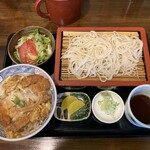 Sobaya Tenjuan - カツ丼セット(本日の日替わりランチ)