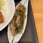 Nonkiya Ajifuku - アジから定食の一品の豚と海藻の和え物