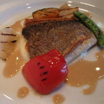 レストランやまぐち - スズキのポワレ