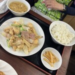 Chuugoku Ryouri Gabisan - エビ、鶏肉クリーム炒め