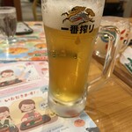 さわやか - 生ビールで乾杯なり♪