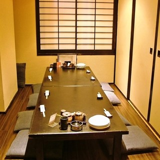 A small banquet separated by sliding doors ♪ 6 to 10 people