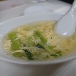 Banri - 玉子とチンゲン菜のスープ