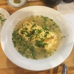 八塩 - ひたひた出汁の山芋入りふわふわ厚焼き卵。塩スペアリブとはまた一味違った旨さ。ふわふわ卵がまた旨い。