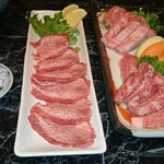 Yakiniku Enju - 黒毛和牛上タン￥1500（税別）　ロース￥1500（税別） カルビ￥1500（税別）