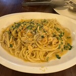 クッチーナ イタリアーナ ボッカビィータ - 〆に桜エビとシラスとカラスミのパスタ