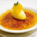 Hokkaido mascarpone and hyuganatsu creme brulee
