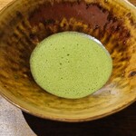 温石 - 大将のお抹茶でコースは終了