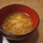 天ぷら 中山 - 味噌汁