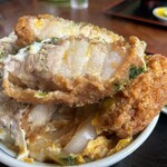 弓田食堂 - 肉厚の勝丼